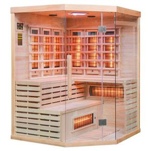 Sauna na podczerwie 5-osobowa 150x150 cm grzejniki kwarcowe i karbonowe Alta4 Infrared - 2878109188