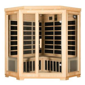 Sauna na podczerwie 5-osobowa 150x150 cm grzejniki karbonowe Lahti4 Infrared - 2877900399