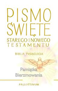 Biblia Tysiclecia Pismo wite Starego i Nowego Testamentu oazowa oprawa twarda w obwolucie na bierzmowanie - 2869417797