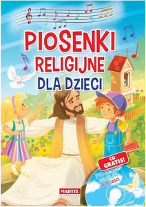 Piosenki religijne dla dzieci + CD z obwolut pierwszokomunijn - 2869418264