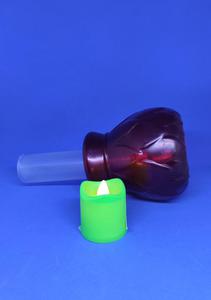 Lampion plastikowy led czerwony - 2871668328