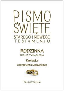 Rodzinna Biblia Tysiclecia A4 Pamitka Sakramentu Maestwa - 2874591264