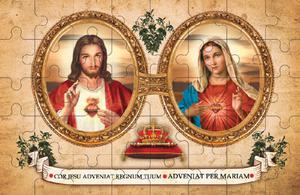 Puzzle Serce Jezusa i Serce Maryi Puz113 - 2875287965