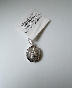 Medalik srebrny diamentowany Matka Boska Szkaplerzna waga 1,4 g - 2875288010