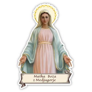 Naklejka religijna Matka Boa z Medjugorje ACHNM21 - 2877419607