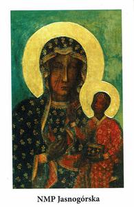 Najwitsza Maryja Panna JASNOGÓRSKA obrazek do ksieczki