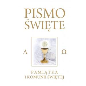 Pismo wite Stary i Nowy Testament Pamitka Pierwszej Komunii witej - 2832215245