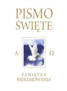 Pismo wite Starego i Nowego Testamentu Kremowe Pamitka Bierzmowania