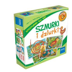 SZNURKI I DZIURKI - wyszywanki bez igy, seria: Klub przedszkolaka - 2832215303