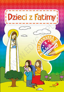 Kolorowanka z naklejkami Dzieci z Fatimy - 2869412946