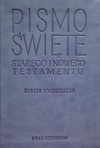 Biblia Tysiclecia - Pismo wite Starego i Nowego Testamentu, format oazowy (ekoskra jasnoniebieska) TRAVEL - 2869413671