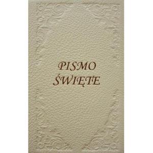 Biblia Tysiclecia rozmiar oazowy, Biaa, Skrzana oprawa zapinana na suwak - 2869414587