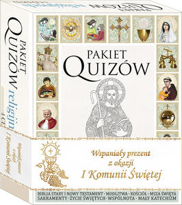 Pakiet quizw religijnych 4 CD/DVD prezent I Komunia wita - 2869415348