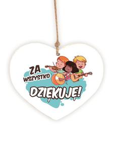 Tabliczka drewniana w ksztacie serca Za wszystko dzikuj! Serce 03 S/03/1144 - 2869415432