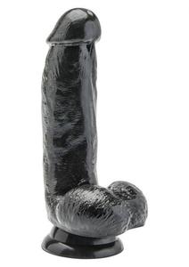 Klasyczne Dildo z Jdrami Get Real 15cm Czarny - 2862744508