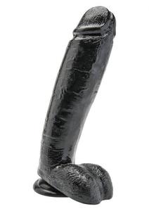 Klasyczne Dildo z Jdrami Get Real 23cm Czarny - 2858131452