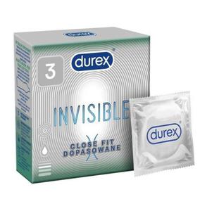 Prezerwatywy Durex Invisible Close Fit 3 szt. - 2877671257