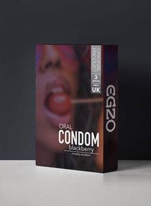 Prezerwatywy Oral Condom Blackberry (1 op. / 3 szt.) - 2874255415