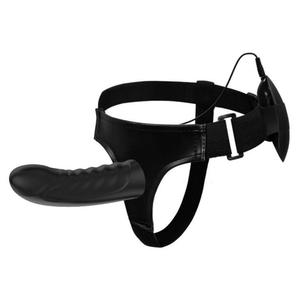 Silikonowy Strap-On Proteza Penisa Marvin 16cm Wibracje Czarny - 2871167610