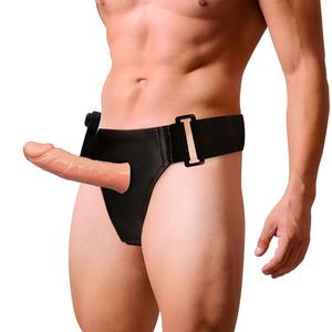 Strap-on Pusty z Wibracjami Proteza Penisa 15.5cm Cielisty - 2878899973