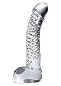 Dildo Szklane Waginalno-Analne Icicles No. 61 Przeroczysty - 2873116300