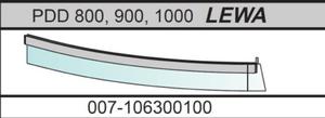 Radaway Uszczelka petwa dolna do drzwi kabiny prysznicowej pokrgej na szyb 6mm, L460mm 007-106300100, 007-106300200 - 2824320227