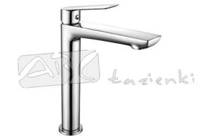 DEMM Rubinetterie Sleek bateria umywalkowa wysoka z korkiem klik-klak chrom 9914/K - 2860028134