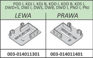 Radaway zalepka profilu U pod zawias lewa Nes PDD I, KDJ I, KDJ B, KDD I, KDD B, KDS I, DWD+S, DWJ I, DWS, DWB, DWD I, PND I, PNJ chrom - 2860034139