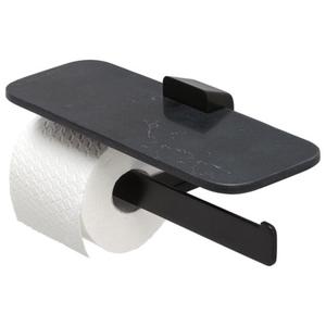 GEESA SHIFT BLACK COLLECTION Wieszak na papier toaletowy podwjny z pk czarny mat efekt marmuru 919948-06-M6 - 2862735252