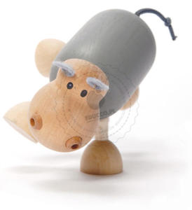 Anamalz - Figurka hipopotama - zabawki drewniane Anamalz - HI2010 - 2828044415