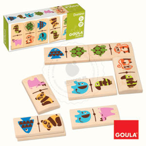 Goula - Bambusowe domino - zabawki drewniane - GO 53423 - 2828044678
