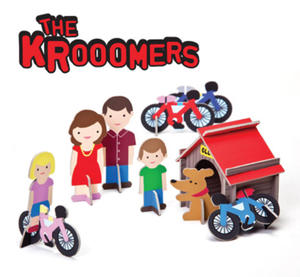 Krooom - ekologiczne zabawki z kartonu - Ludziki "the Krooomers" - zabawka z trwaego kartonu Krooom - K401 - 2828044695