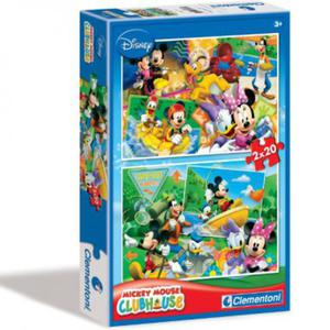 CLEMENTONI - CLEMENTONI Puzzle 2x60 elementw Myszka Miki - PCL-07106 - 2828044897