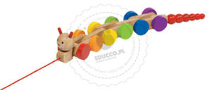 GOKI - Stonoga - zabawki do ciągania - zabawki drewniane - 54960 - 2828044535