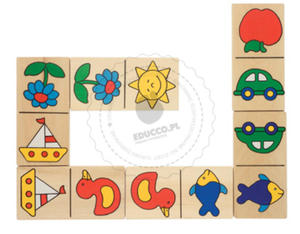 GOKI - Domino dla najmodszych - zabawki drewniane - HS220 - 2828044504
