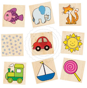 GOKI - Memo - kolorowe obrazki - zabawki drewniane - 56873 - 2828044524