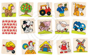 GOKI - Memo - Farma - zabawki drewniane - 56890 - 2828044526