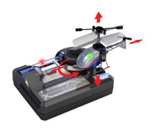 Helikopter Nano Falcon Srebrny Silverlit - 2832623257