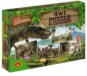 Puzzle 4w1 Era Dinozaurw Alexander - 2838835729