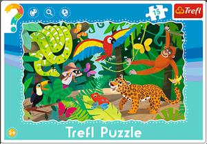 Puzzle Ramkowe 15 el Las tropikalny TREFL - 2832625555