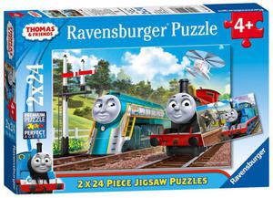 Puzzle 2x24 Tomek i Przyjaciele Ravensburger - 2836811745