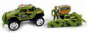 Zestaw wojskowy militarny auto figurka - 2832626143