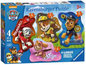 Puzzle 4w1 Psi Patrol ksztaty Ravensburger