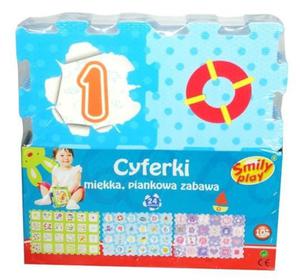 Puzzle piankowe mata Cyferki 6 el. Smily Play - 2846892809