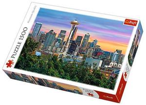 Puzzle 1500el. Space Needle Seattle USA Trefl - 2856016427