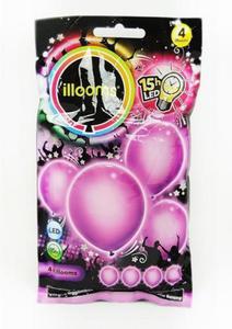 Podwietlane Balony LED 4szt.Fioletowe TM TOYS - 2841506065