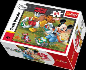 Puzzle mini 54 el. Myszka Miki 4 wzory Trefl - 2849451975