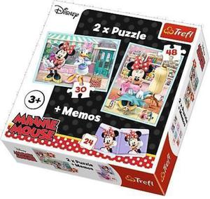 Puzzle 2w1 + memos Hobby Minnie Trefl 90605 - 2848612108