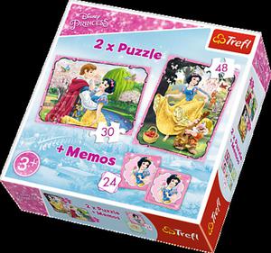 Puzzle 2w1 + memos Zakochana nieka Trefl - 2848986492