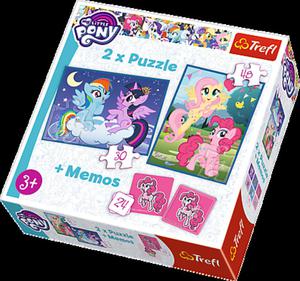 Puzzle 2w1 + memos My Little Pony Trefl - 2849451989